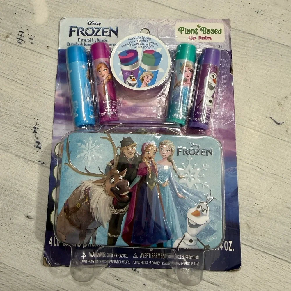 Disney frozen plant based lip balm‎ gift set NEW